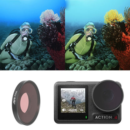 For DJI Osmo Action 4 JUNESTAR Threaded Camera Lens Filter, MCUV, CPL, ND8, ND16, ND32, ND64, ND1000, ND8PL, ND16PL, ND32PL, ND64PL, NIGHT, STAR, Streak Gold Drawing, Streak Blue Drawing, Macro 15X, Pink Diving Filter, Magenta Diving Filter������������...