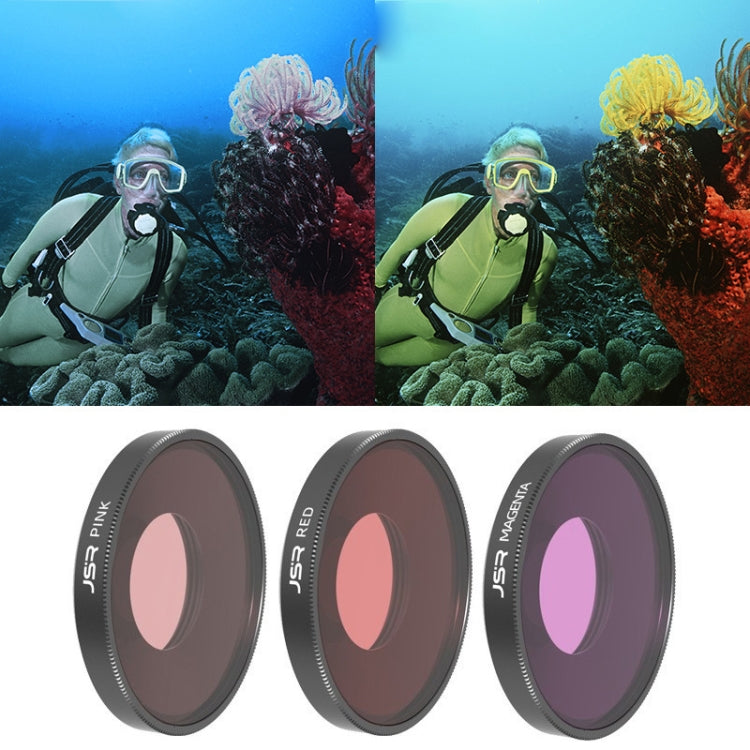 For DJI Osmo Action 4 JUNESTAR Threaded Camera Lens Filter, MCUV, CPL, ND8, ND16, ND32, ND64, ND1000, ND8PL, ND16PL, ND32PL, ND64PL, NIGHT, STAR, Streak Gold Drawing, Streak Blue Drawing, Macro 15X, Pink Diving Filter, Magenta Diving Filter������������...