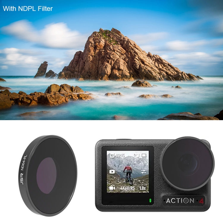 For DJI Osmo Action 4 JUNESTAR Threaded Camera Lens Filter, MCUV, CPL, ND8, ND16, ND32, ND64, ND1000, ND8PL, ND16PL, ND32PL, ND64PL, NIGHT, STAR, Streak Gold Drawing, Streak Blue Drawing, Macro 15X, Pink Diving Filter, Magenta Diving Filter������������...