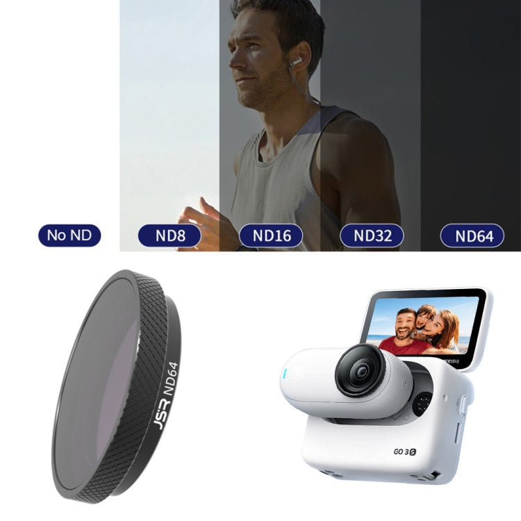 For Insta360 GO 3S JUNESTAR Camera Lens Filter, MCUV, CPL, ND8, ND16, ND32, ND64, NIGHT, STAR, Adjustable CPL, 2 in 1 UV, 3 in 1 UV, 3 in 1 CPL ND8-16, 4 in 1 NDPL, 4 in 1 ND, 6 in 1 STAR CPL ND, 6 in 1 Adjustable, 8 in 1 UV CPL ND NIGHT