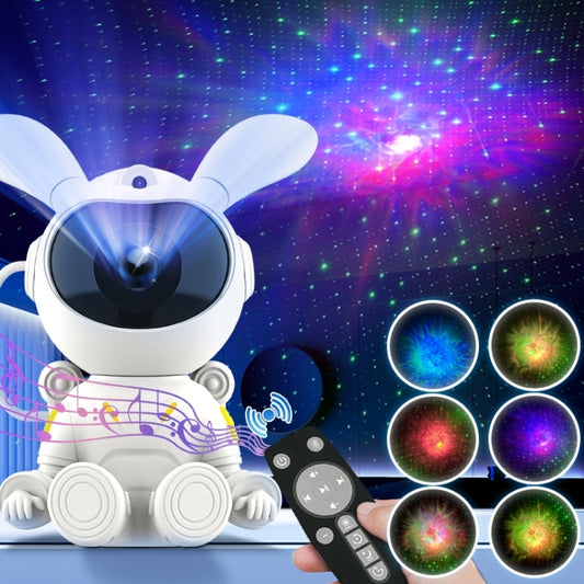 G002 Space Rabbit Starry Sky Projection Lamp Bluetooth Speaker 2 in 1 Laser Light