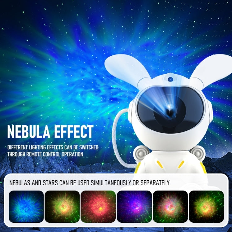 G002 Space Rabbit Starry Sky Projection Lamp Bluetooth Speaker 2 in 1 Laser Light