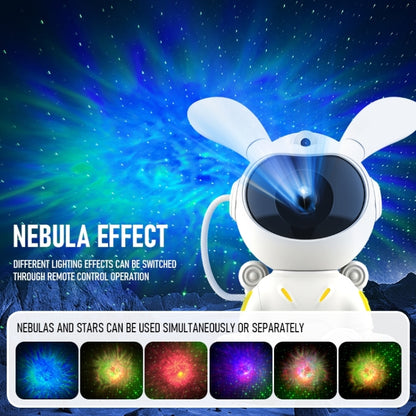 G002 Space Rabbit Starry Sky Projection Lamp Bluetooth Speaker 2 in 1 Laser Light