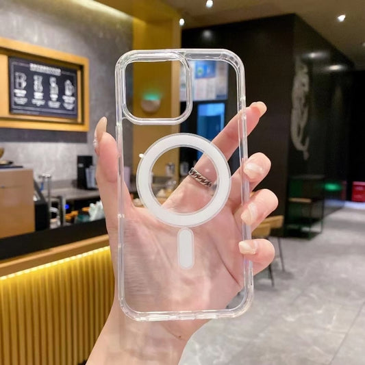 Large Hole Camera MagSafe Magnetic Clear Acrylic TPU Case, For iPhone 16 Pro Max, For iPhone 16 Pro, For iPhone 16 Plus, For iPhone 16