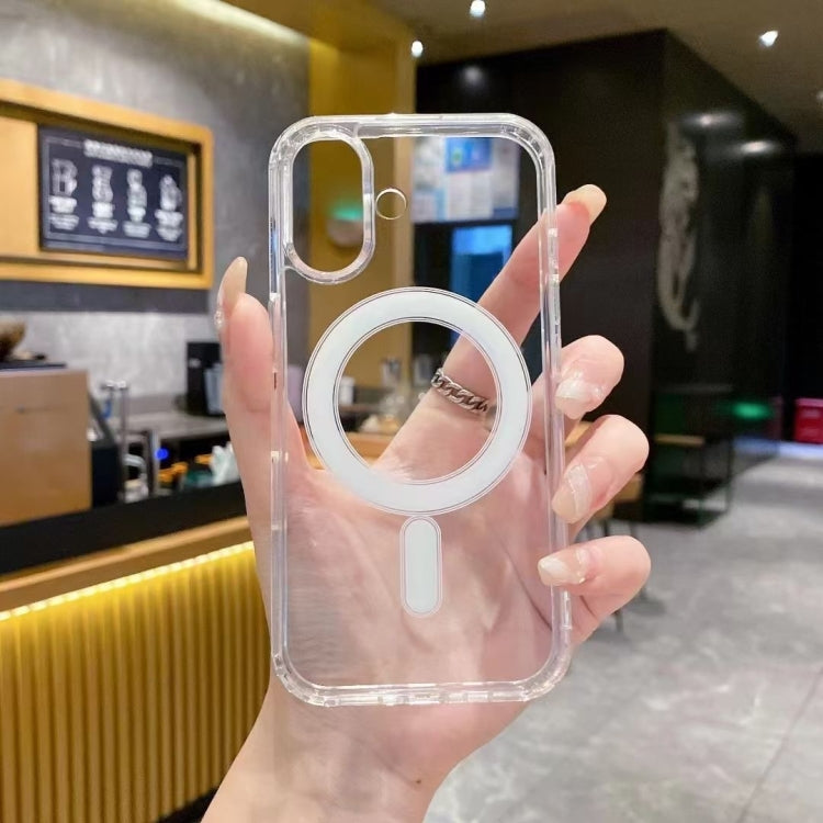 Large Hole Camera MagSafe Magnetic Clear Acrylic TPU Case, For iPhone 16 Pro Max, For iPhone 16 Pro, For iPhone 16 Plus, For iPhone 16