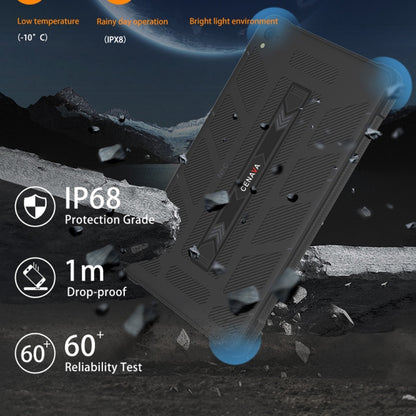 CENAVA A868T IP68 Rugged Tablet PC, 8.68 inch Android 13 MT8788 Octa Core, 4G Network
