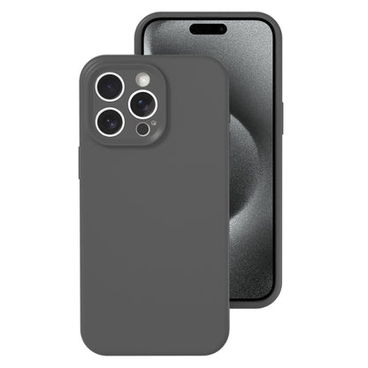 جراب هاتف بتغطية كاملة من السيليكون السائل بفتحة دقيقة، مناسب لهاتف iPhone 15 Pro