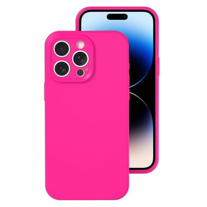 جراب هاتف بتغطية كاملة من السيليكون السائل بفتحة دقيقة، مناسب لهاتف iPhone 14 Pro
