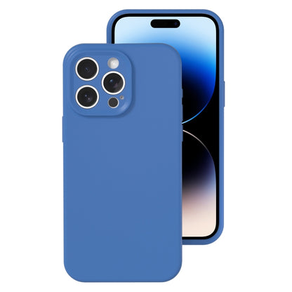 جراب هاتف بتغطية كاملة من السيليكون السائل بفتحة دقيقة، مناسب لهاتف iPhone 14 Pro