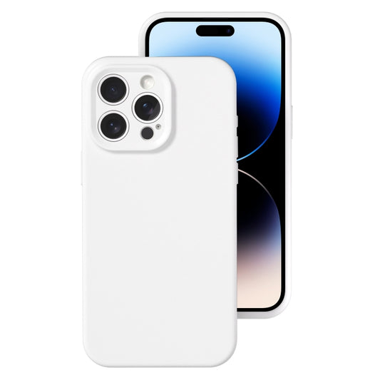 جراب هاتف من السيليكون السائل بفتحة دقيقة، بلون هلامي، بتغطية كاملة، لهاتف iPhone 14 Pro Max