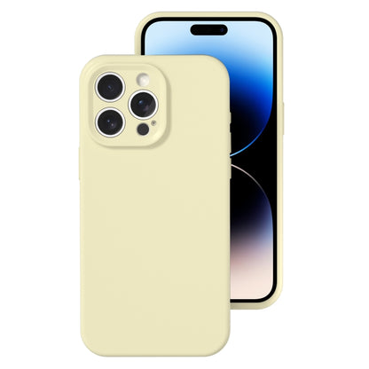 جراب هاتف من السيليكون السائل بفتحة دقيقة، بلون هلامي، بتغطية كاملة، لهاتف iPhone 14 Pro Max
