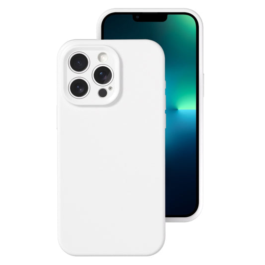 جراب هاتف من السيليكون السائل بفتحة دقيقة، بلون هلامي، بتغطية كاملة، لهاتف iPhone 13 Pro Max