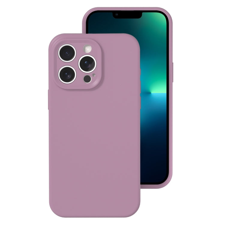 جراب هاتف من السيليكون السائل بفتحة دقيقة، بلون هلامي، بتغطية كاملة، لهاتف iPhone 13 Pro Max