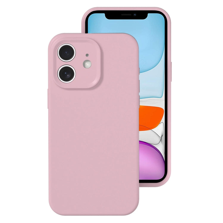 جراب هاتف بتغطية كاملة بلون هلامي من السيليكون السائل بفتحة دقيقة، مناسب لهاتف iPhone 11