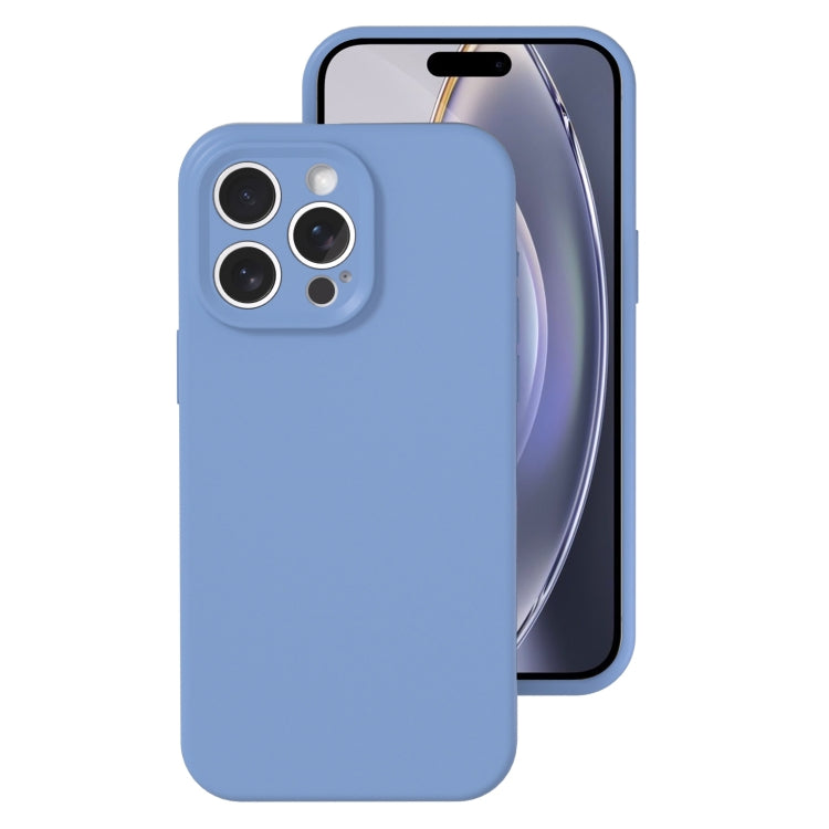 جراب هاتف من السيليكون السائل بفتحة دقيقة، بلون هلامي، بتغطية كاملة، لهاتف iPhone 16 Pro Max