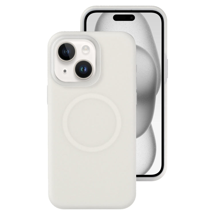 جراب هاتف مغناطيسي من السيليكون السائل الهلامي، مناسب لأجهزة iPhone 15 Pro Max وiPhone 15 Pro وiPhone 15 Plus وiPhone 15