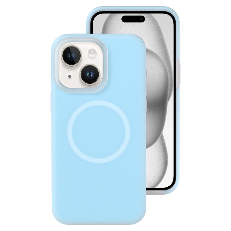 جراب هاتف مغناطيسي من السيليكون السائل الهلامي، مناسب لأجهزة iPhone 15 Pro Max وiPhone 15 Pro وiPhone 15 Plus وiPhone 15