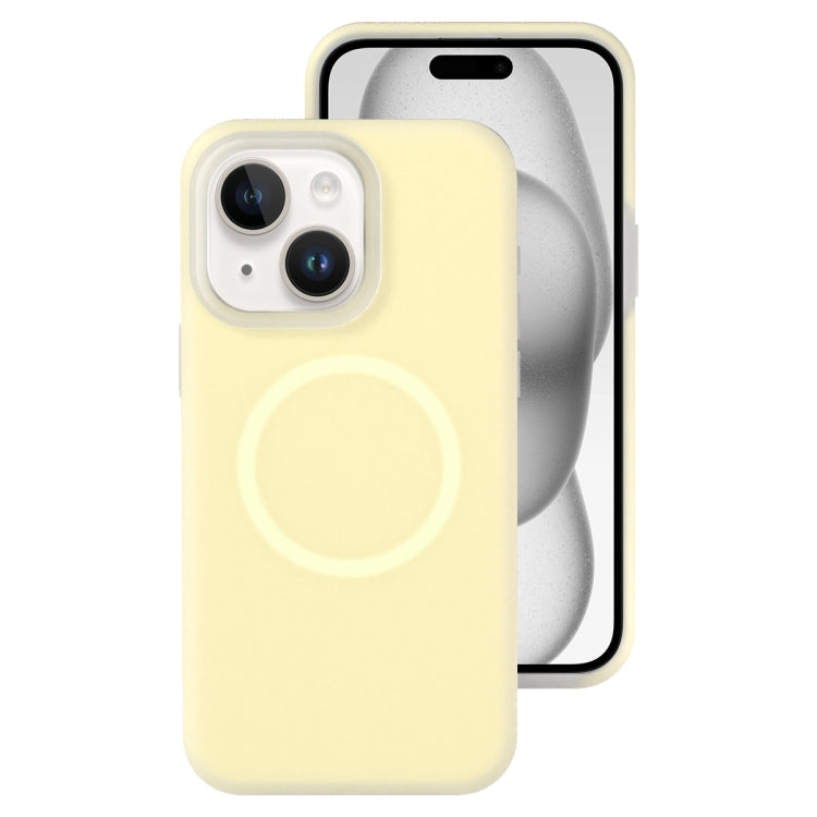 جراب هاتف مغناطيسي من السيليكون السائل الهلامي، مناسب لأجهزة iPhone 15 Pro Max وiPhone 15 Pro وiPhone 15 Plus وiPhone 15