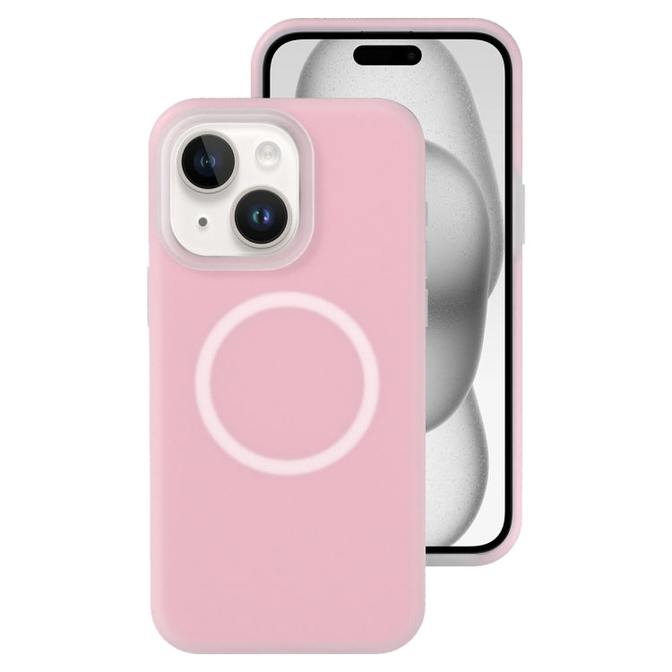 جراب هاتف مغناطيسي من السيليكون السائل الهلامي، مناسب لأجهزة iPhone 15 Pro Max وiPhone 15 Pro وiPhone 15 Plus وiPhone 15