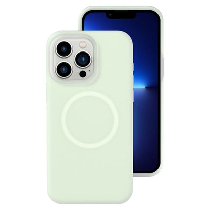 جراب هاتف مغناطيسي من السيليكون السائل الهلامي، مناسب لهاتف iPhone 13 Pro Max، وiPhone 13 Pro، وiPhone 13، وiPhone 12