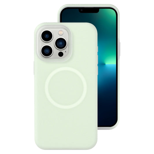 جراب هاتف مغناطيسي من السيليكون السائل الهلامي، مناسب لهاتف iPhone 13 Pro Max، وiPhone 13 Pro، وiPhone 13، وiPhone 12