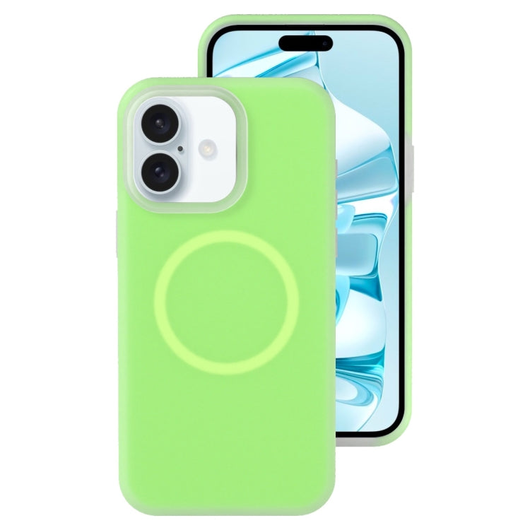 جراب هاتف مغناطيسي من السيليكون السائل الهلامي، مناسب لأجهزة iPhone 16e وiPhone 16 Pro Max وiPhone 16 Pro وiPhone 16 Plus وiPhone 16