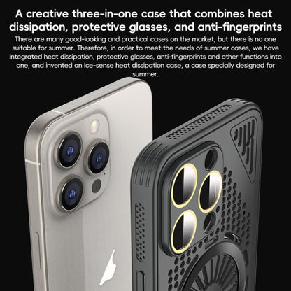 جراب هاتف مجوف مقاوم للصدمات ومُبرّد بتقنية MagSafe، مناسب لأجهزة iPhone 13 Pro Max، وiPhone 13 Pro، وiPhone 13، وiPhone 12، وiPhone 12 Pro Max، وiPhone 12 Pro