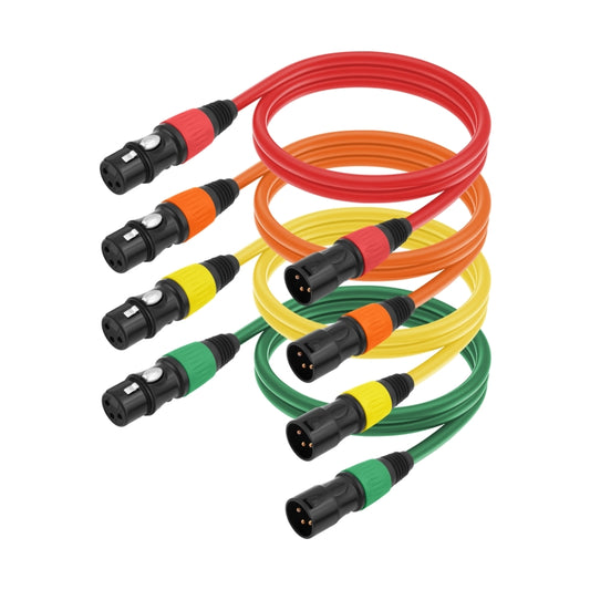 4 Color / Set JC1015 XLR 3pin Male to Female Audio Cable