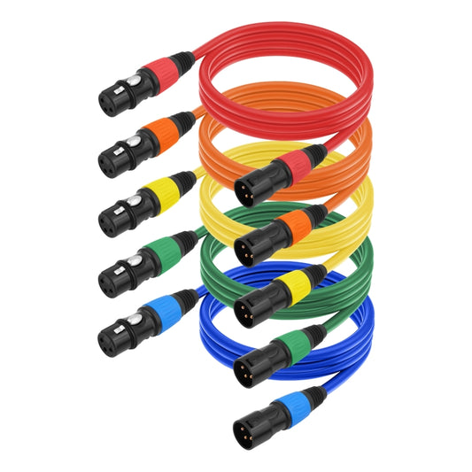 5 Color / Set JC1015 XLR 3pin Male to Female Audio Cable