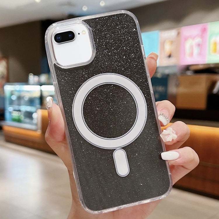Acrylic Transparent Glitter MagSafe Phone Case, For iPhone XS Max, For iPhone 8 Plus / 7 Plus