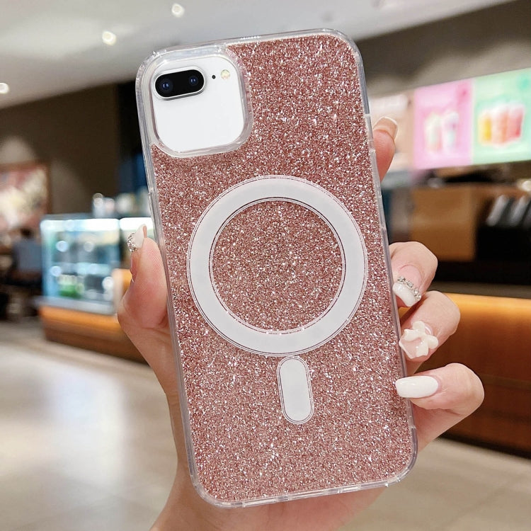Acrylic Transparent Glitter MagSafe Phone Case, For iPhone XS Max, For iPhone 8 Plus / 7 Plus