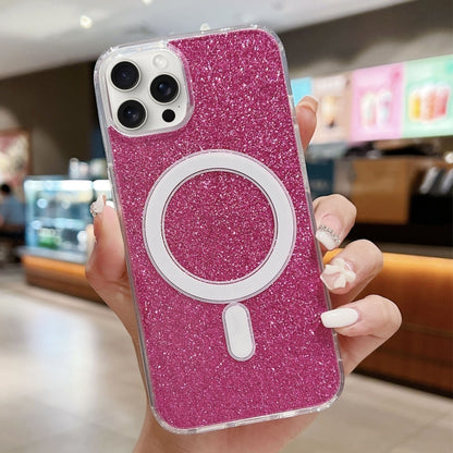Acrylic Transparent Glitter MagSafe Phone Case, For iPhone 16e, For iPhone 16 Pro Max, For iPhone 16 Pro, For iPhone 16 Plus, For iPhone 16, For iPhone 15 Pro Max