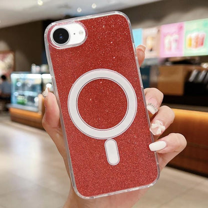 Acrylic Transparent Glitter MagSafe Phone Case, For iPhone 16e, For iPhone 16 Pro Max, For iPhone 16 Pro, For iPhone 16 Plus, For iPhone 16, For iPhone 15 Pro Max