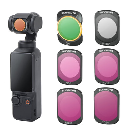 For DJI Osmo Pocket 3 Sunnylife Camera Lens Magnetic Metal Filter, No Impact On Gimbal Reset, MCUV, ND8, ND16, ND32, ND64, CPL, ND8PL, ND16PL, ND32PL, ND64PL, 3 in 1 CPL ND8 ND16, 4 in 1 ND8-64, 4 in 1 ND8-64PL, 4 in 1 UV CPL ND32 ND64�����������������...