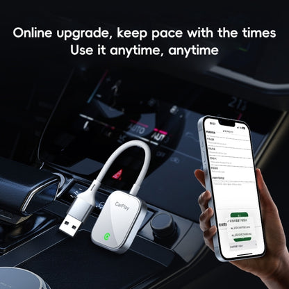 USB, USB-C / Type-C Dual Interface Wired to Wireless Car CarPlay Box Adapter for iPhone