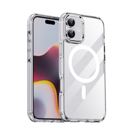 Airbag PC Hybrid TPU Magsafe Phone Case, For iPhone 16 Plus, For iPhone 16, For iPhone 15 Pro Max, For iPhone 15 Pro, For iPhone 15
