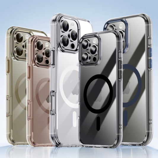 Airbag PC Hybrid TPU Magsafe Phone Case, For iPhone 16 Plus, For iPhone 16, For iPhone 15 Pro Max, For iPhone 15 Pro, For iPhone 15