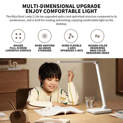 Original Xiaomi Mijia LED Desk Lamp 2 Lite Anti Blue-ray Three Levels Brightness, US Plug