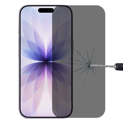 غشاء زجاجي مقوى عالي الشفافية بغطاء كامل مضاد للتجسس، مناسب لهاتف iPhone 16 Pro Max، وiPhone 16 Pro، وiPhone 16 Plus، وiPhone 16