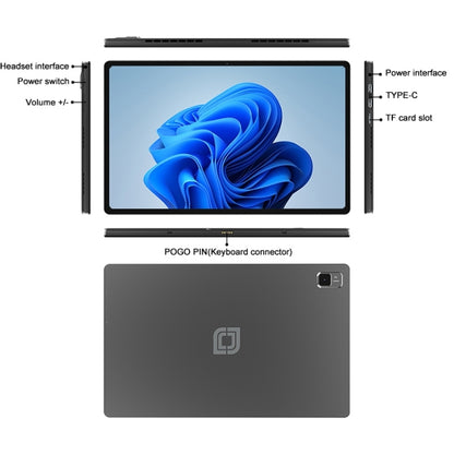 Jumper EZpad V12 Pro Tablet PC, No Keyboard, 12 inch Windows 11 Home OS Intel Twin Lake N150 Quad Core
