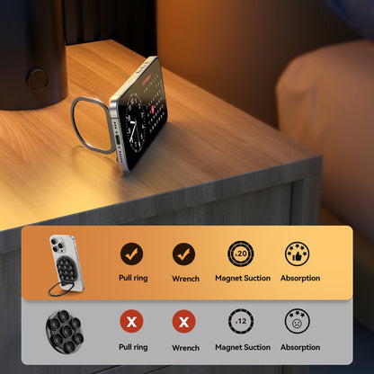 JOYROOM JR-ZS418 Silicone Suction Cup Magnetic Phone Holder, JR-ZS418 (Black)