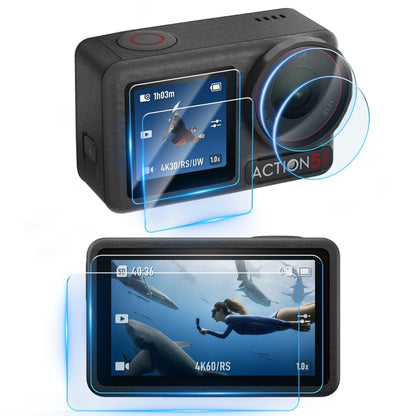 STARTRC 3 in 1 Lens Protector Front and Rear Screen Tempered Glass Films