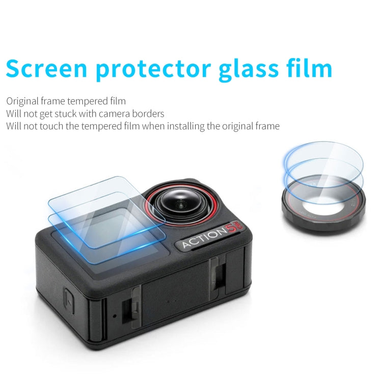 STARTRC 3 in 1 Lens Protector Front and Rear Screen Tempered Glass Films