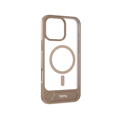 جراب هاتف TOTU PC-25 بملمس جلدي مع حامل مغناطيسي، لهاتف iPhone 16 Pro Max، لهاتف iPhone 16 Pro