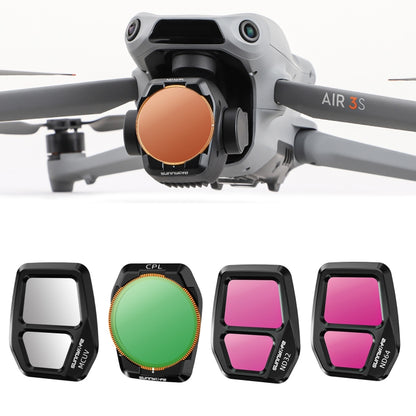 For DJI Air 3S Sunnylife Camera Lens Filter, MCUV, ND8, ND16, ND32, ND64, CPL, ND8PL, ND16PL, ND32PL, ND64PL, 3 in 1 CPL ND8 ND16, 4 in 1 ND8-64, 4 in 1 ND8-64PL, 4 in 1 UV CPL ND32 ND64, 6 in 1 UV CPL ND8-64