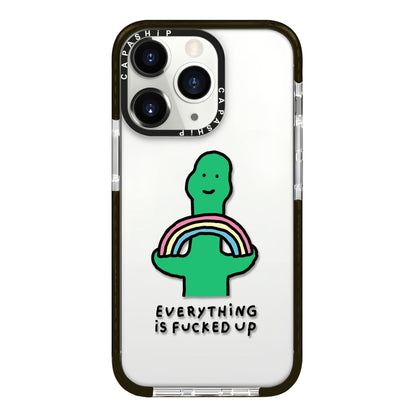 جراب هاتف بتغطية كاملة بنمط توضيحي بسيط، لهاتف iPhone 11 Pro