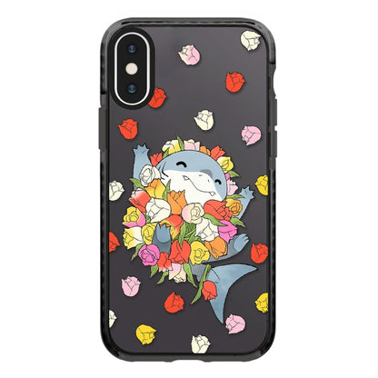 جراب هاتف بتغطية كاملة بنمط توضيحي بسيط، لهاتف iPhone X / XS