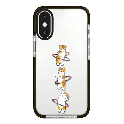 جراب هاتف بتغطية كاملة بنمط توضيحي بسيط، لهاتف iPhone X / XS