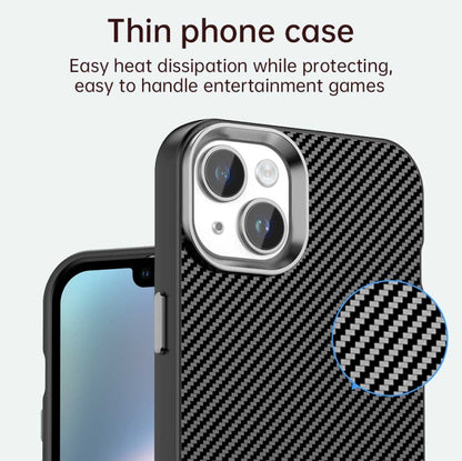Carbon Fiber Series IMD Phone Case, For iPhone 15 Plus, For iPhone 15, For iPhone 14 Plus, For iPhone 14, For iPhone 14 Pro, For iPhone 14 Pro Max