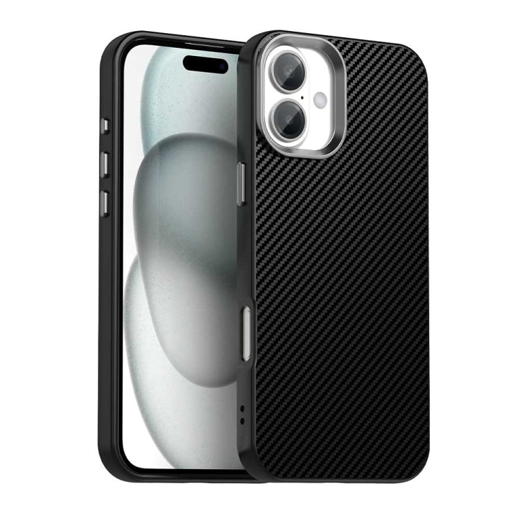 Carbon Fiber Series IMD Phone Case, For iPhone 16 Pro Max, For iPhone 16 Pro, For iPhone 16 Plus, For iPhone 16, For iPhone 15 Pro Max, For iPhone 15 Pro